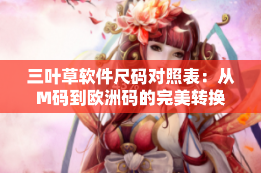 三叶草软件尺码对照表：从M码到欧洲码的完美转换