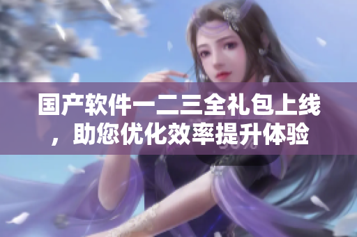 国产软件一二三全礼包上线，助您优化效率提升体验