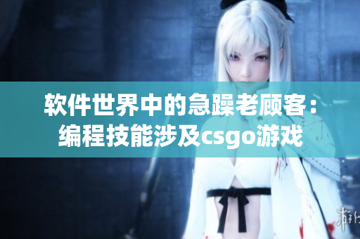 软件世界中的急躁老顾客：编程技能涉及csgo游戏