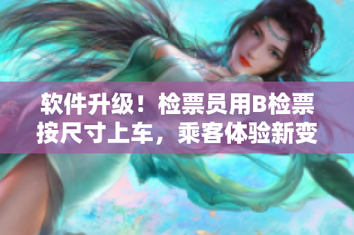 软件升级！检票员用B检票按尺寸上车，乘客体验新变化