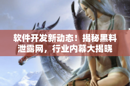 软件开发新动态！揭秘黑料泄露网，行业内幕大揭晓