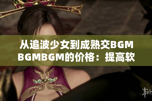 从追波少女到成熟交BGMBGMBGM的价格：提高软件分销的效率