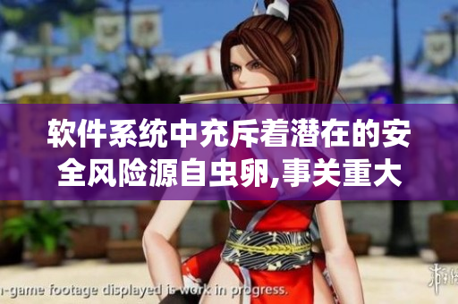 软件系统中充斥着潜在的安全风险源自虫卵,事关重大!