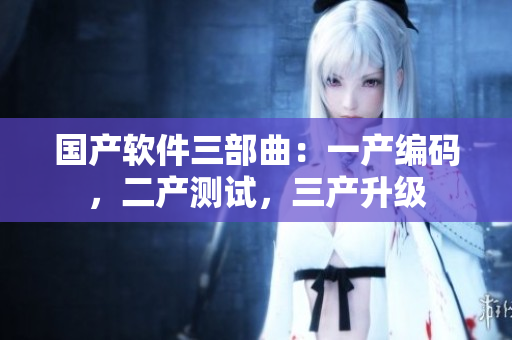 国产软件三部曲：一产编码，二产测试，三产升级
