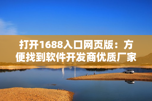打开1688入口网页版：方便找到软件开发商优质厂家！