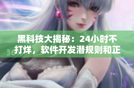 黑科技大揭秘：24小时不打烊，软件开发潜规则和正能量！