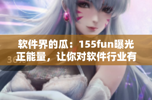 软件界的瓜：155fun曝光正能量，让你对软件行业有更深刻认识