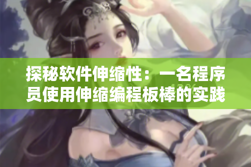 探秘软件伸缩性：一名程序员使用伸缩编程板棒的实践视频
