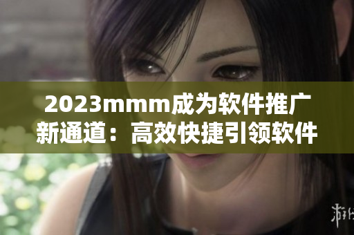 2023mmm成为软件推广新通道：高效快捷引领软件行业发展