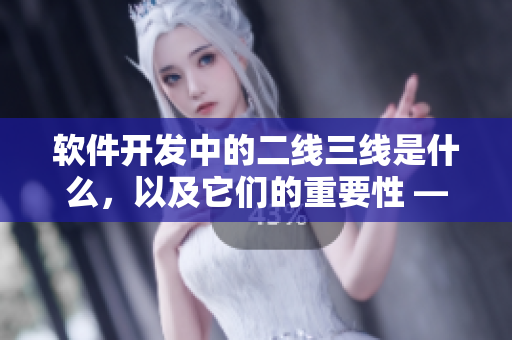 软件开发中的二线三线是什么，以及它们的重要性 — 一场内容盛宴