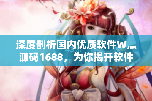 深度剖析国内优质软件W灬源码1688，为你揭开软件开发的黑科技