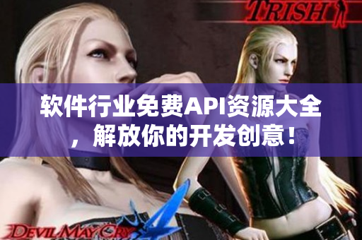 软件行业免费API资源大全，解放你的开发创意！