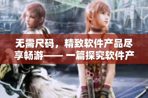 无需尺码，精致软件产品尽享畅游—— 一篇探究软件产品质量的文章