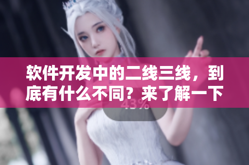 软件开发中的二线三线,到底有什么不同?来了解一下! 软件开发中的二线三线,到底有什么不同?来了解一下!
