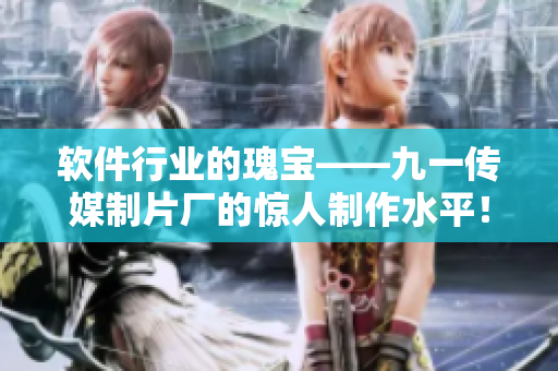 软件行业的瑰宝——九一传媒制片厂的惊人制作水平！