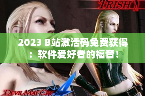 2023 B站激活码免费获得：软件爱好者的福音！
