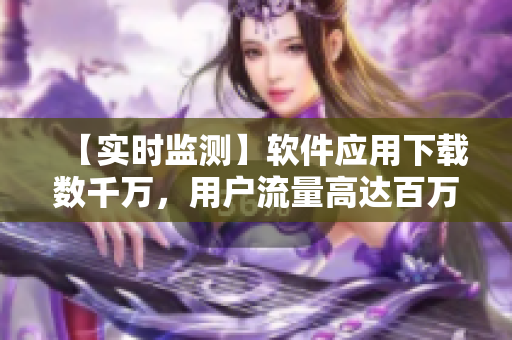 【实时监测】软件应用下载数千万，用户流量高达百万级，成为行业领袖！