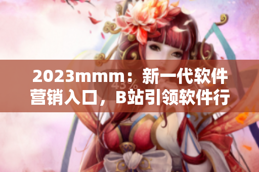2023mmm：新一代软件营销入口，B站引领软件行业推广创新
