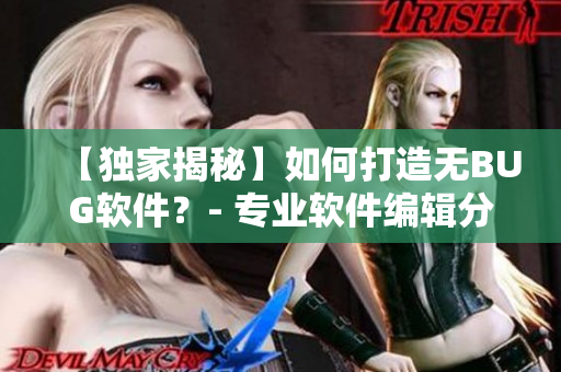 【独家揭秘】如何打造无BUG软件？- 专业软件编辑分享经验！