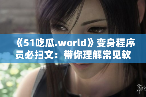 《51吃瓜.world》变身程序员必扫文：带你理解常见软件术语！