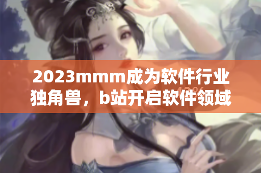 2023mmm成为软件行业独角兽，b站开启软件领域推广新篇章