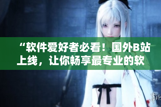 “软件爱好者必看！国外B站上线，让你畅享最专业的软件资讯和技巧！”