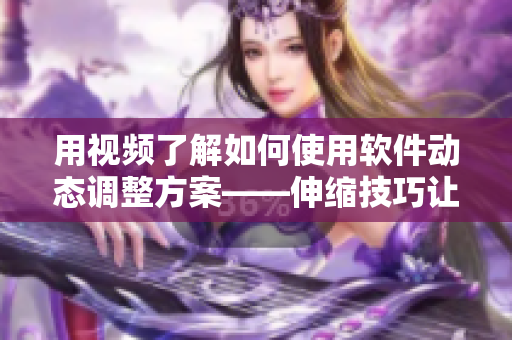 用视频了解如何使用软件动态调整方案——伸缩技巧让你事半功倍！