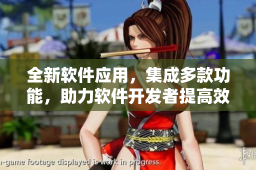 全新软件应用，集成多款功能，助力软件开发者提高效率