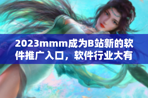 2023mmm成为B站新的软件推广入口，软件行业大有可为!