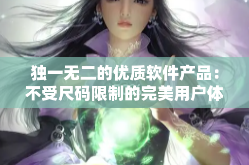 独一无二的优质软件产品:不受尺码限制的完美用户体验 独一无二的优质软件产品:不受尺码限制的完美用户体验