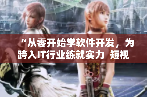 “从零开始学软件开发，为跨入IT行业练就实力  短视频网页入口”