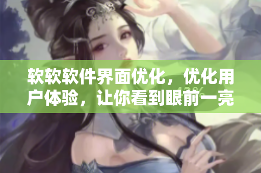 软软软件界面优化，优化用户体验，让你看到眼前一亮的软件重构