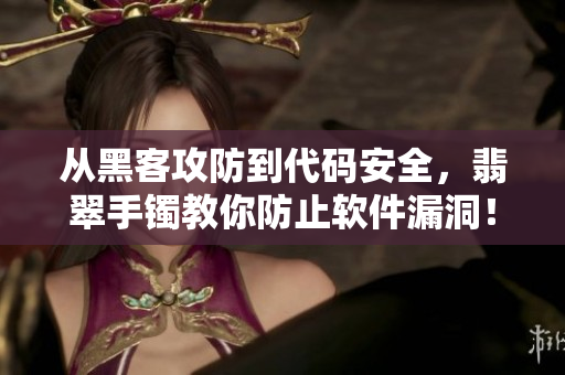 从黑客攻防到代码安全,翡翠手镯教你防止软件漏洞! 从黑客攻防到代码安全,翡翠手镯教你防止软件漏洞!