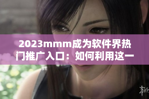 2023mmm成为软件界热门推广入口：如何利用这一机会实现软件成功营销