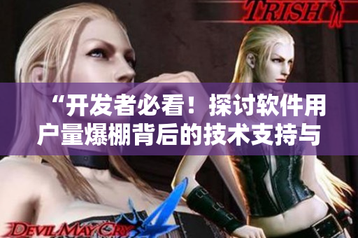 “开发者必看！探讨软件用户量爆棚背后的技术支持与架构优化”