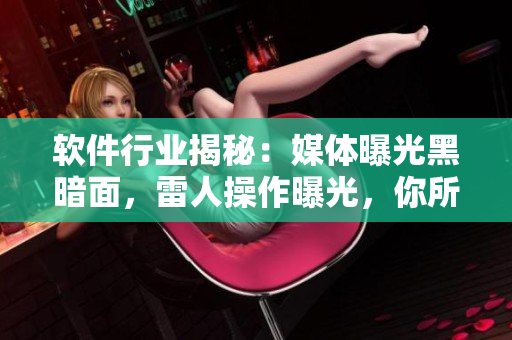软件行业揭秘：媒体曝光黑暗面，雷人操作曝光，你所不知道的技术内幕