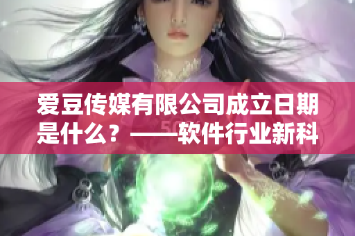 爱豆传媒有限公司成立日期是什么？——软件行业新科企业问世！