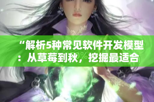 “解析5种常见软件开发模型：从草莓到秋，挖掘最适合你团队的选择”