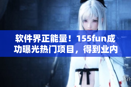 软件界正能量!155fun成功曝光热门项目,得到业内认可 软件界正能量!155fun成功曝光热门项目,得到业内认可
