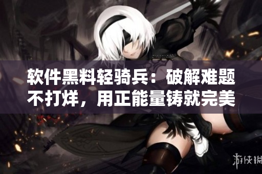 软件黑料轻骑兵：破解难题不打烊，用正能量铸就完美代码