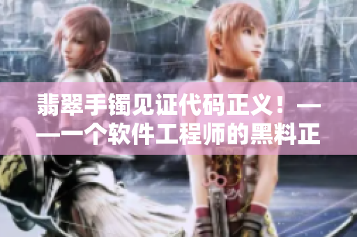 翡翠手镯见证代码正义!——一个软件工程师的黑料正能量故事 翡翠手镯见证代码正义!——一个软件工程师的黑料正能量故事