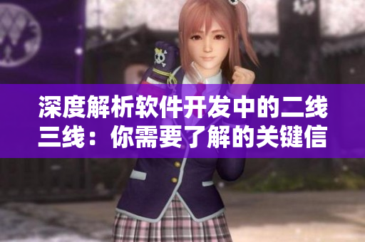 深度解析软件开发中的二线三线：你需要了解的关键信息和核心技能！