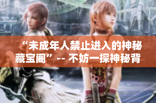 “未成年人禁止进入的神秘藏宝阁”-- 不妨一探神秘背后的故事