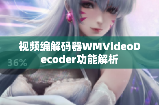 视频编解码器WMVideoDecoder功能解析