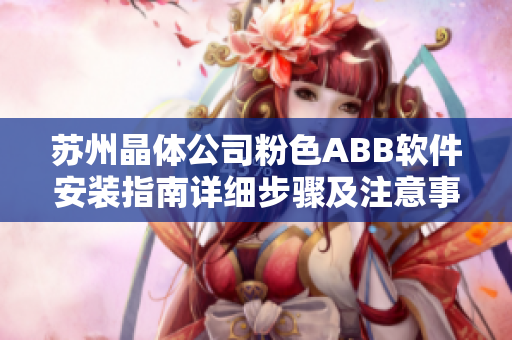 苏州晶体公司粉色ABB软件安装指南详细步骤及注意事项