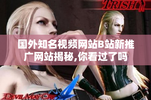 国外知名视频网站B站新推广网站揭秘,你看过了吗