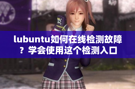 lubuntu如何在线检测故障？学会使用这个检测入口