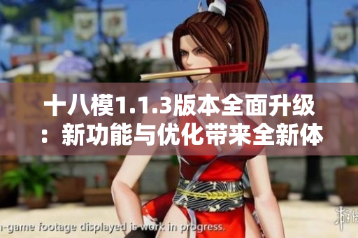 十八模1.1.3版本全面升级：新功能与优化带来全新体验