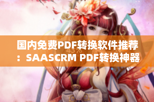 国内免费PDF转换软件推荐：SAASCRM PDF转换神器，轻松实现文档格式转换