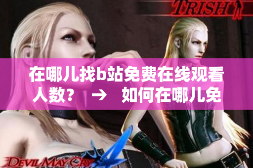 在哪儿找b站免费在线观看人数？  →   如何在哪儿免费观看b站视频？